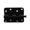 Picture of D4E BALL BEARING HINGE 89X89X2,5MM ROUNDED R10MM STAINLESS STEEL / BLACK