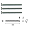 Afbeeldingen van D4E VH-BESLAG MONTAGESET GELAGERDE WISSEL DU/KR DD80MM (78-84)