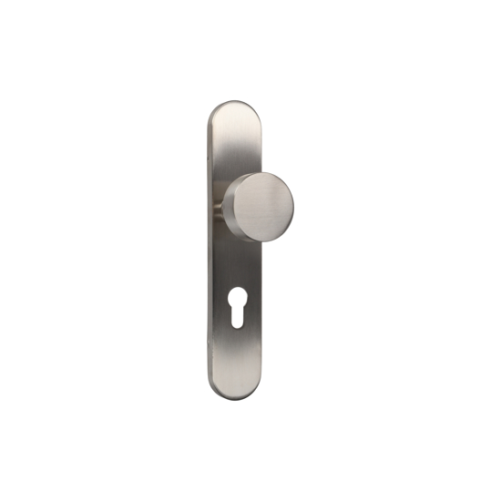 Picture of D4E KNOB MUSHROOM ON SHIELD 45X245 STAINLESS STEEL PC72