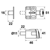 Afbeeldingen van AXA OPLEGSLOT 3012 SILVERLINE