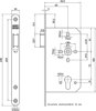 Picture of NEMEF BARREL LOCK CYLINDER 649/37 LS 60MM ROUNDED