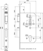 Afbeeldingen van NEMEF ANTI-PANIEKSLOT 649/46 LS 60MM AFGEROND