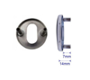 Picture of D4E ALUMINIUM ROSE ESCUTCHEONS PC-BLIND