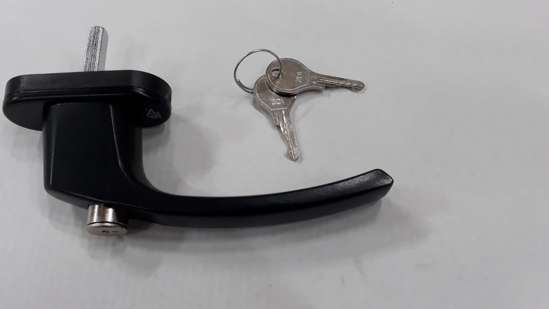 Bild von DRAAIVALKRUK RAAMKRUK AFSLUITBAAR STIFT 40MM ZWART